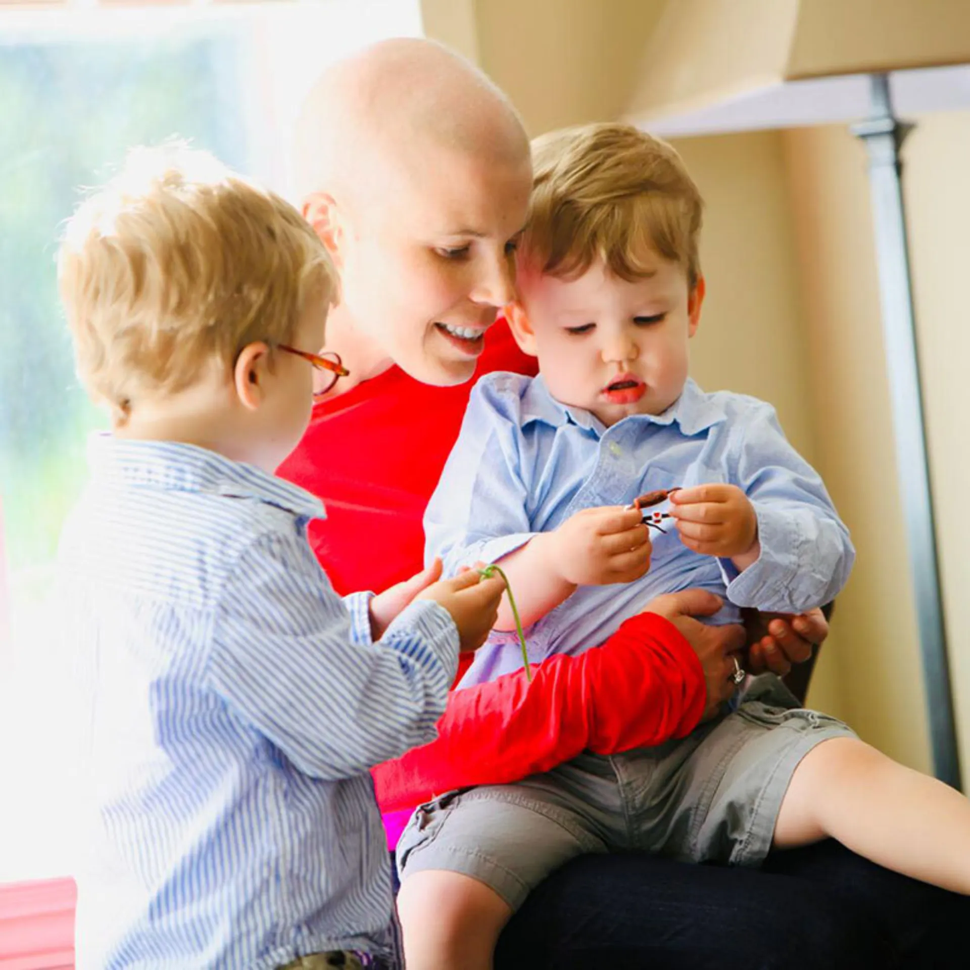 Dr. Erica Harris with her sons