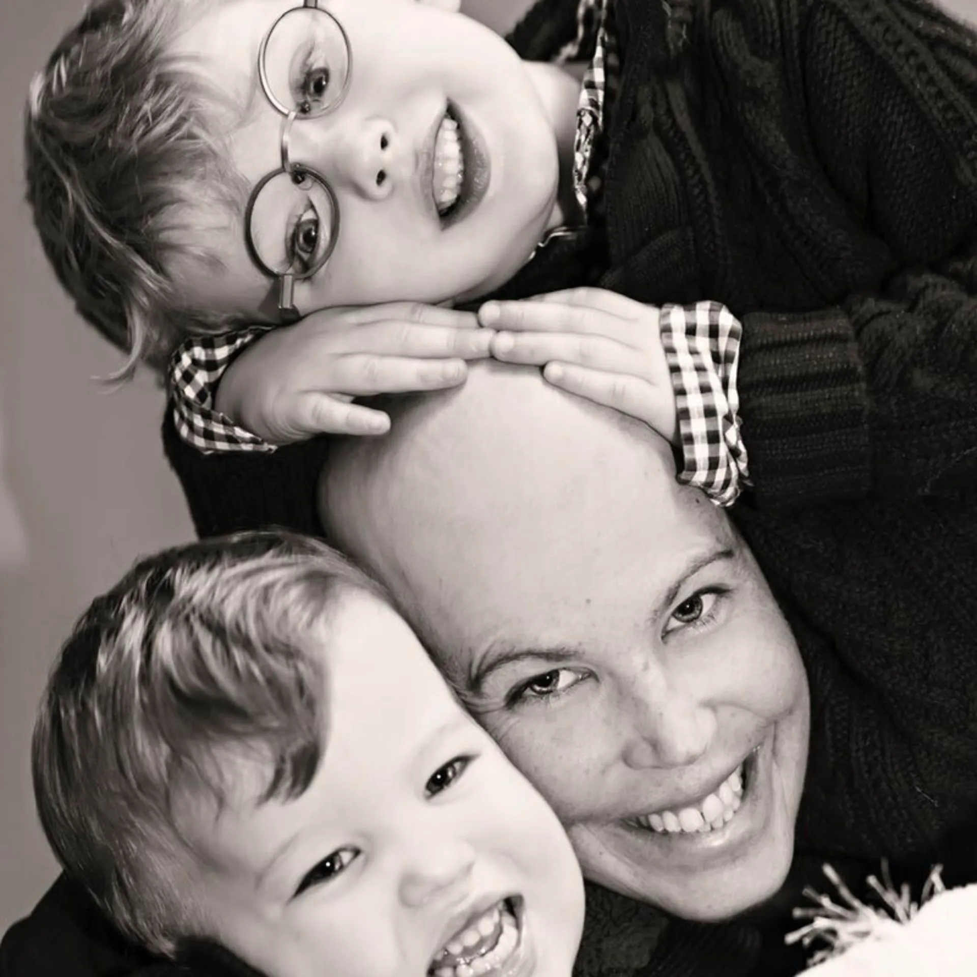Erica with her two sons